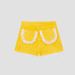 Carambola Shorts Fringed Yellow