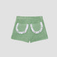 Carambola Shorts Fringed Green