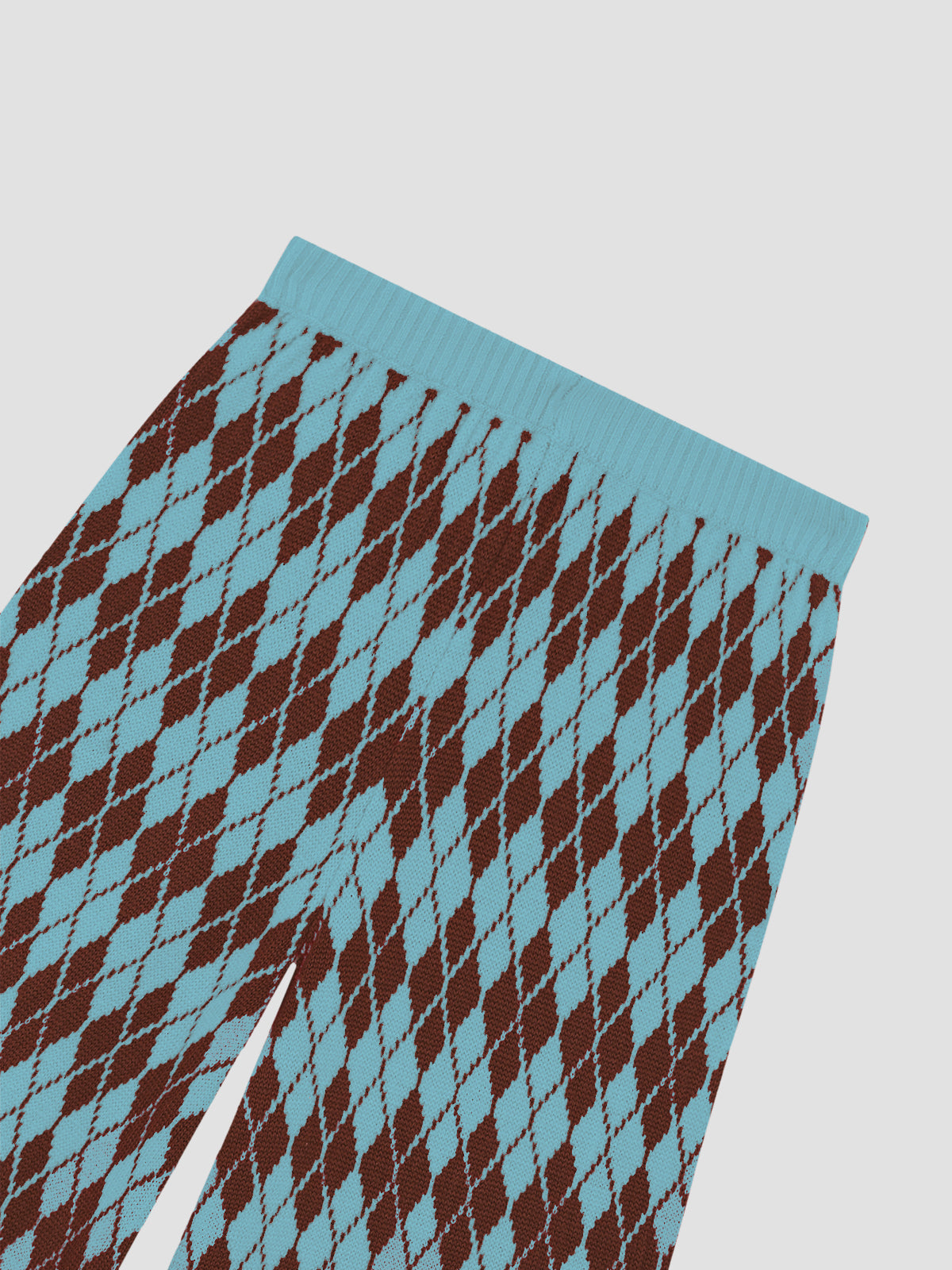 Arlequín Knit Pants Turquoise