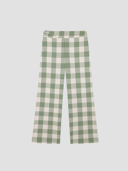 Green Check Pants