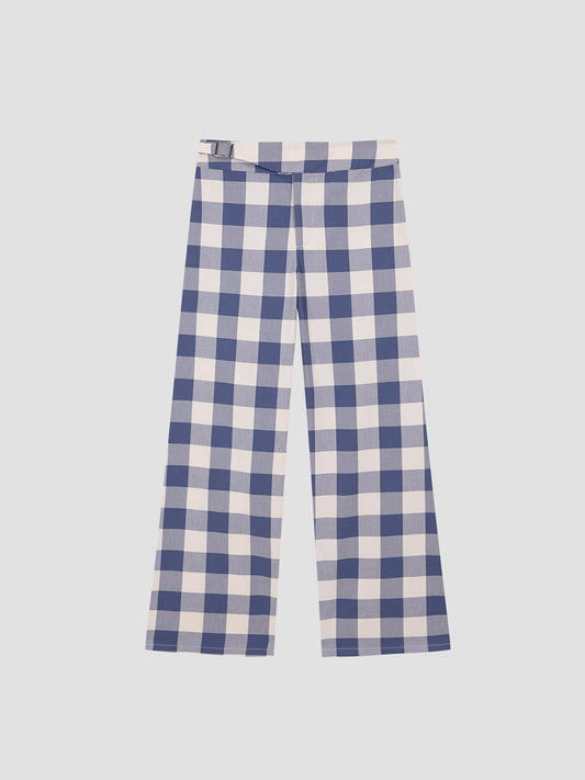 Blue Check Pants