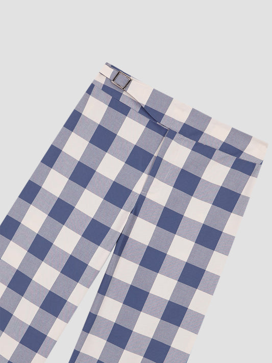 Blue Check Pants