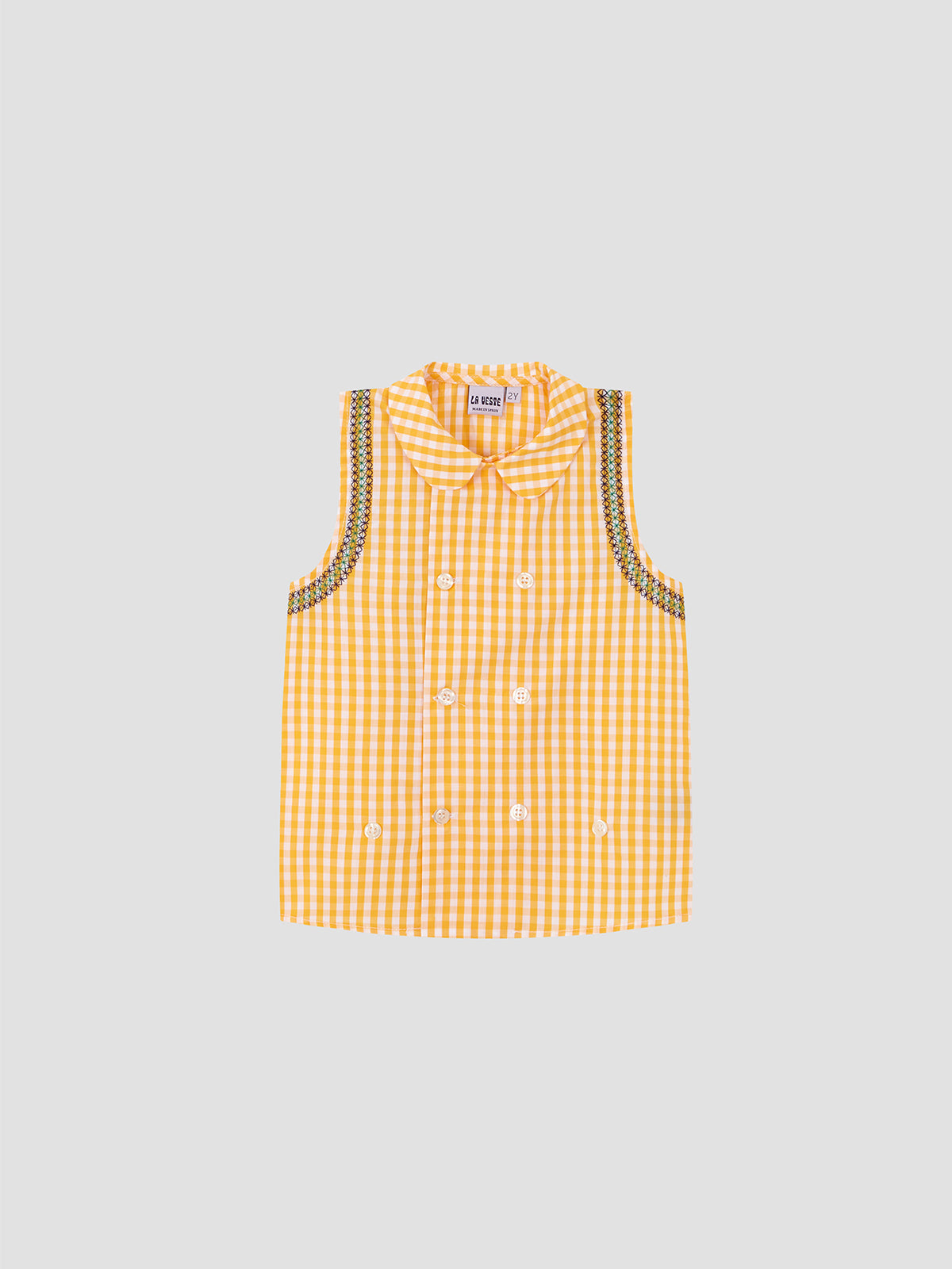 Two Piece Vichy Set Yellow