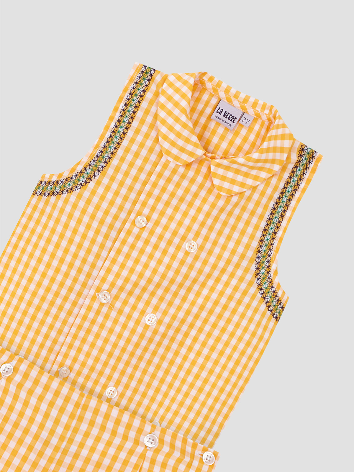 Two Piece Vichy Set Yellow