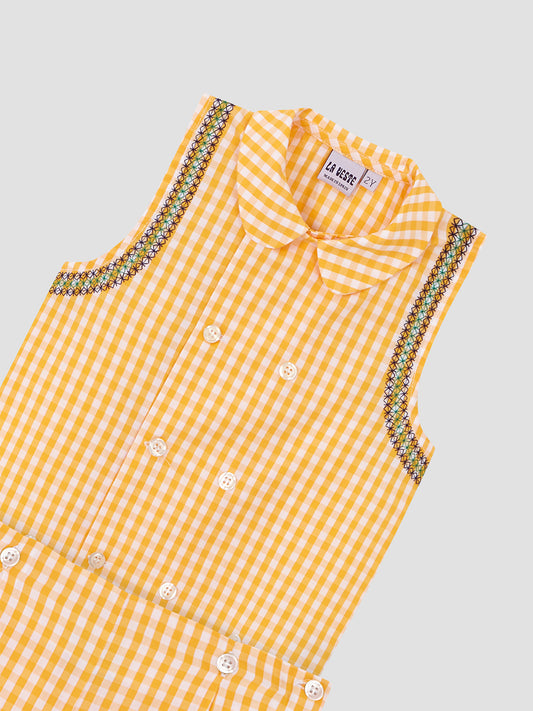 Two Piece Vichy Set Yellow