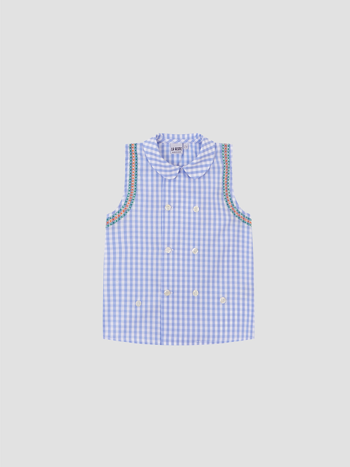 Two Piece Vichy Set Blue