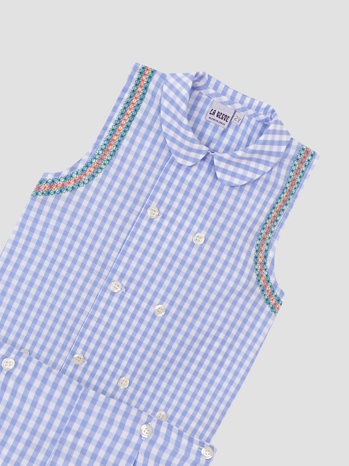 Two Piece Vichy Set Blue