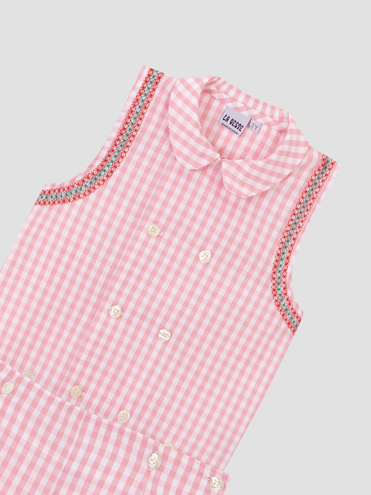 Two Piece Vichy Set Pink
