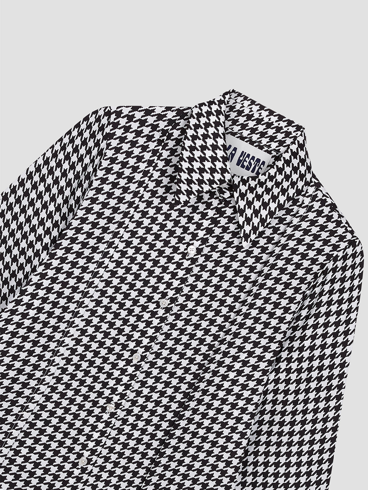 Gina Silk Shirt Check Black