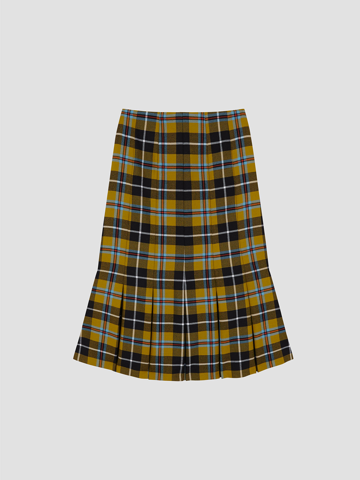 Grace Skirt Mustard Tartan 01