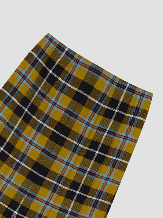 Grace Skirt Mustard Tartan 01