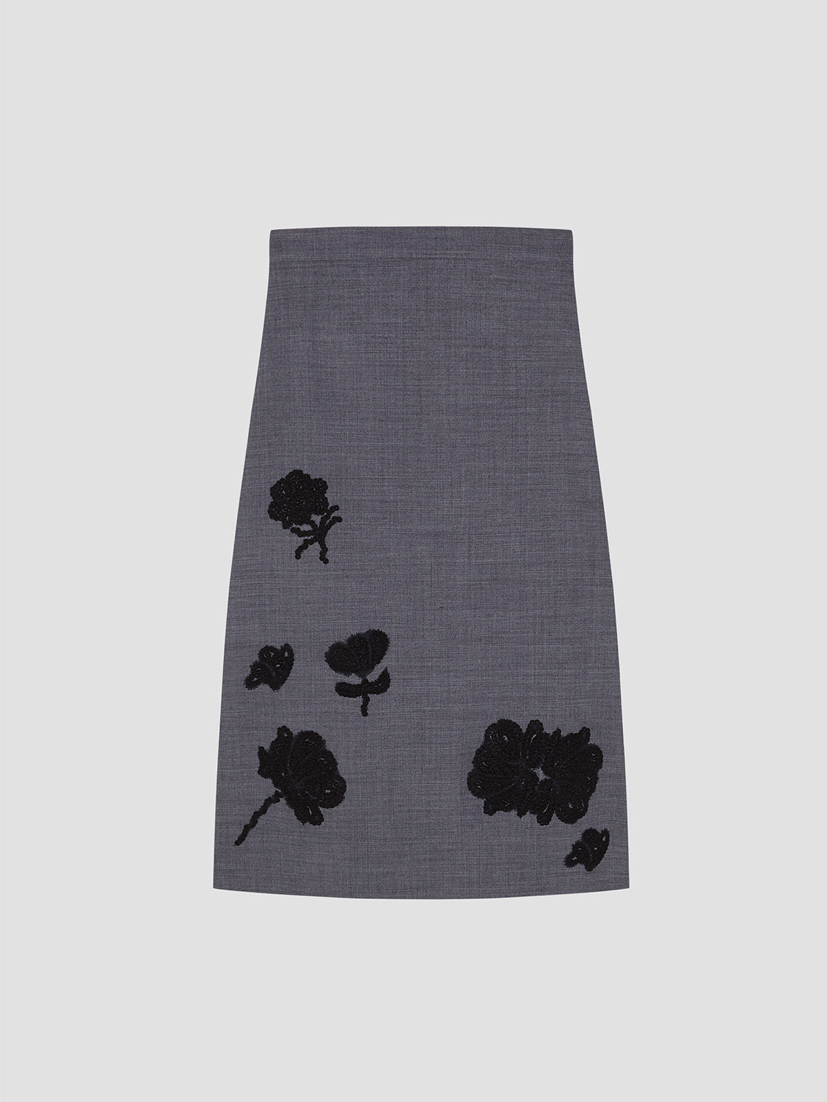 Floral Skirt Grey