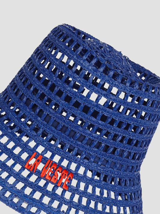 Solana Raffia Hat Blue