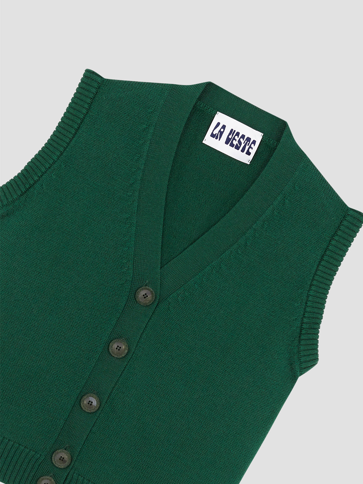 Arlequín Knit Vest Green