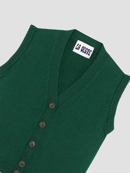 Arlequín Knit Vest Green