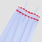 Positano Nightdress Stripe Celeste