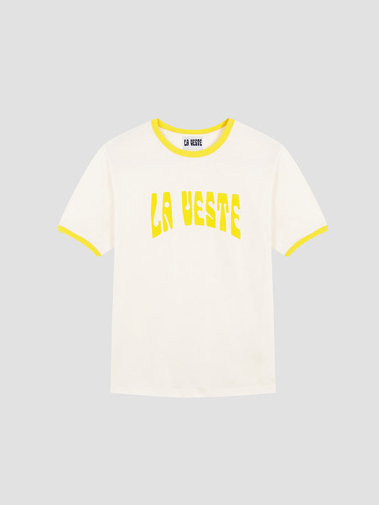 Ringer Tee Shirt Yellow