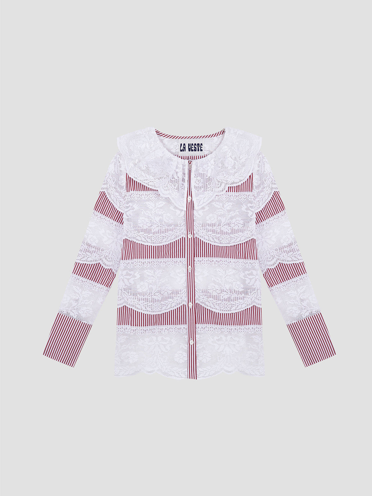 Santa Maria Red Striped Shirt