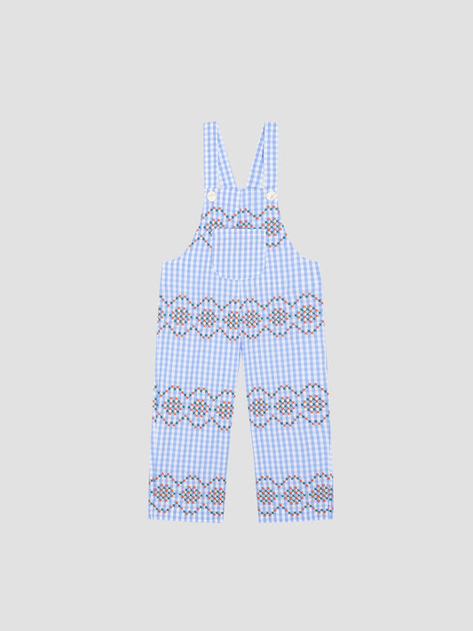 Mini Jumpsuit Punto de Cruz Celeste