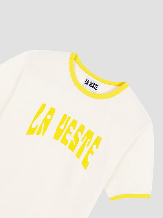 Ringer Tee Shirt Yellow