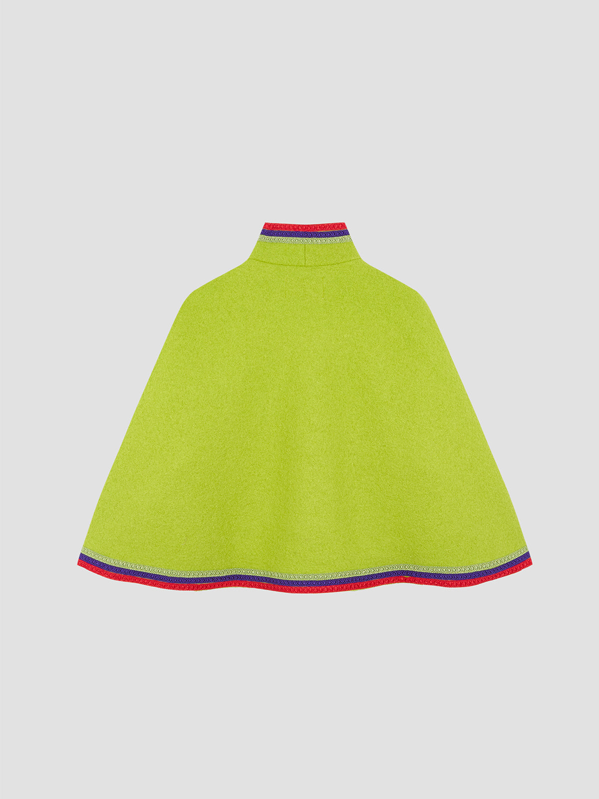 Candy Lime Wool Cape