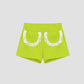 Carambola Shorts Fringed Lime