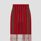 Tirol Skirt Striped Red