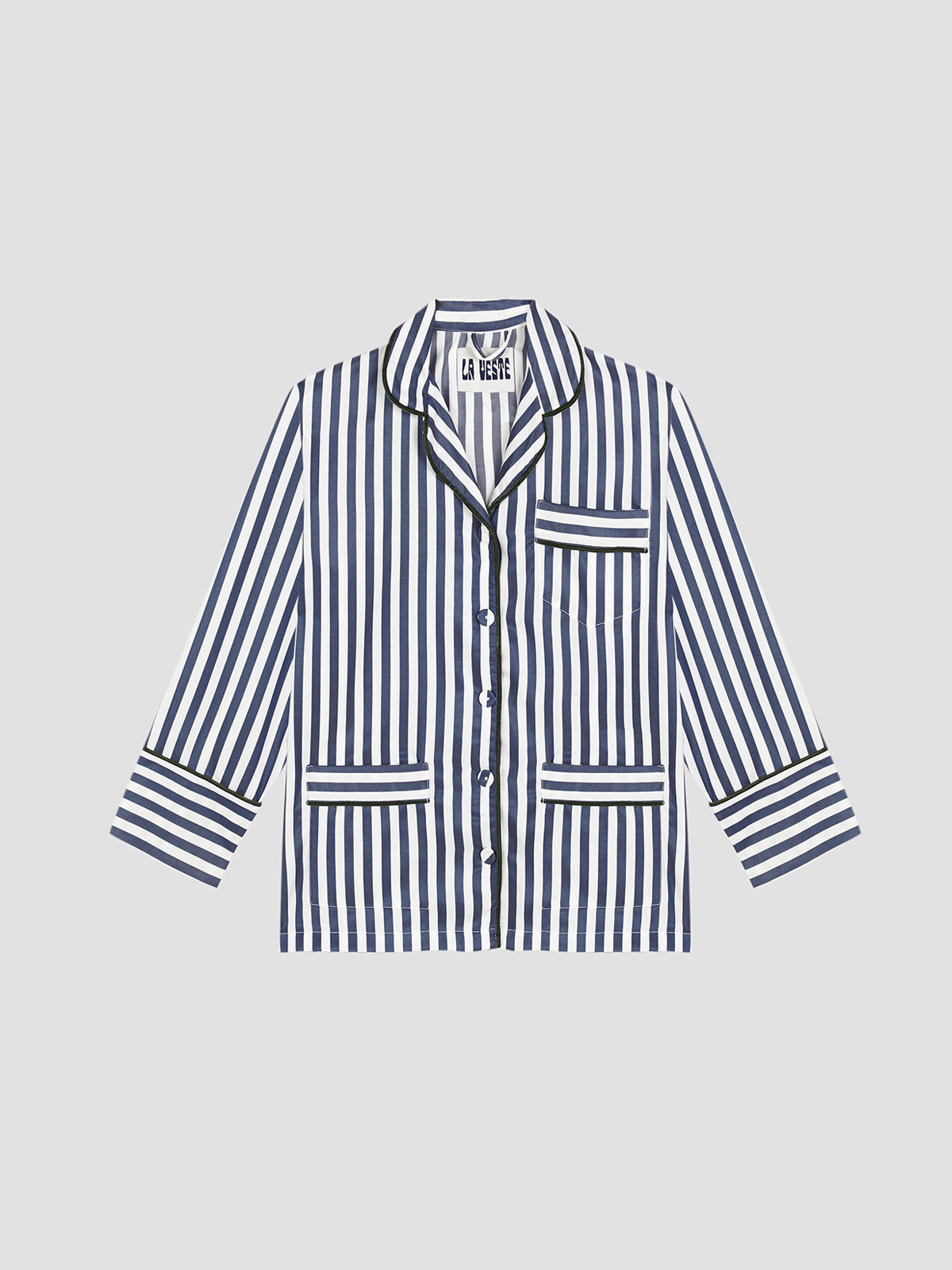 Blue striped pyjama with blue lining