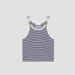 Jardinera Tee Shirt Striped Navy