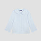 Polka Shirt Silk Celeste