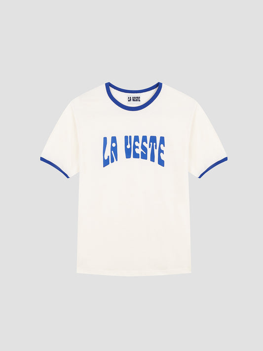 Ringer Tee Shirt Blue