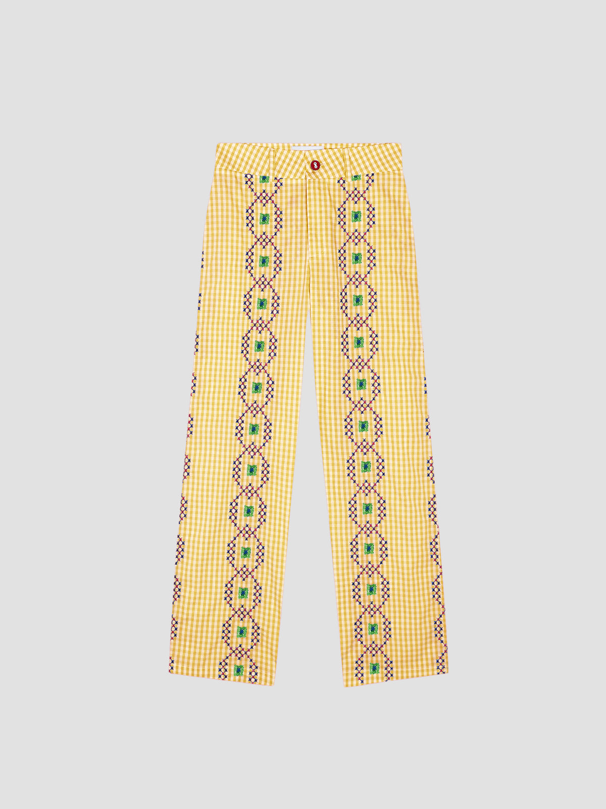 Punto de Cruz Pants Vichy Yellow