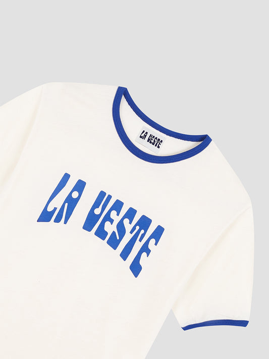 Ringer Tee Shirt Blue