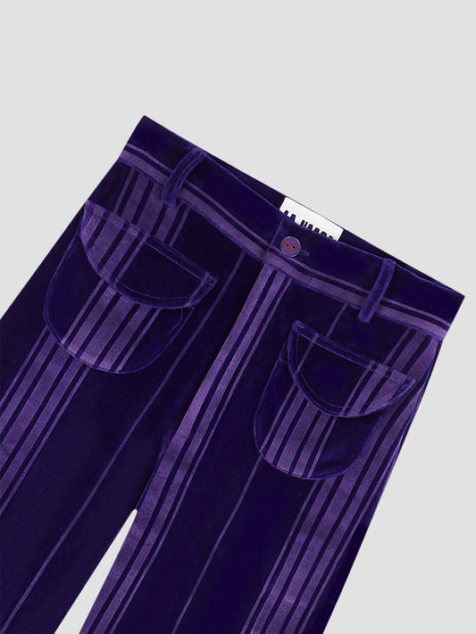 Tombola Velvet Pants Purple