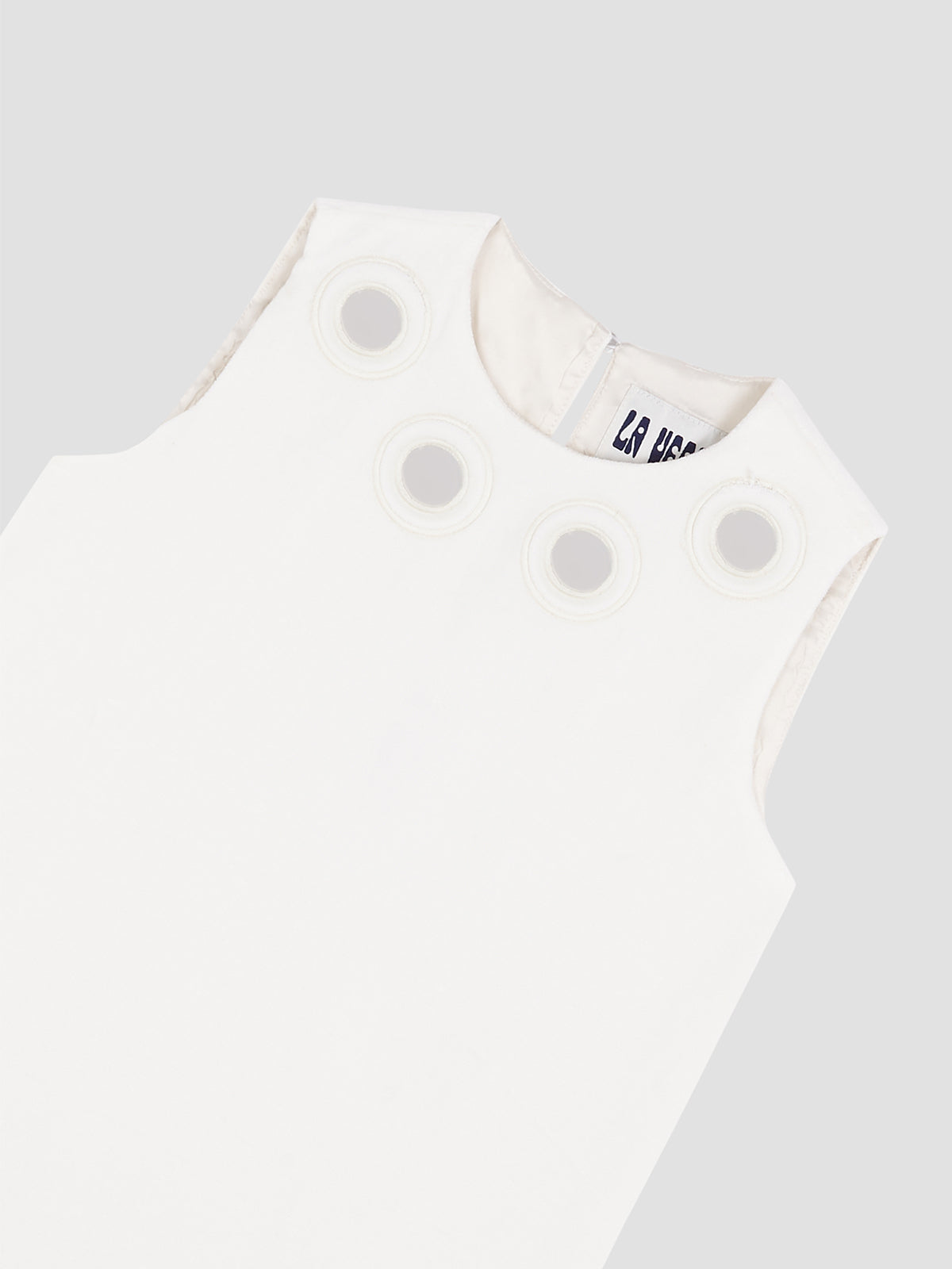 Mirror Velvet Dress White