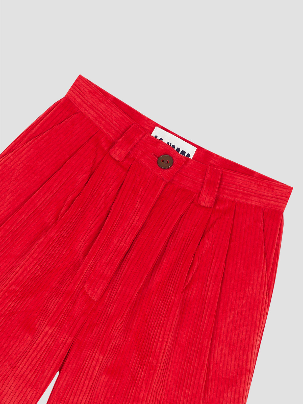 Corduroy Bermuda Red