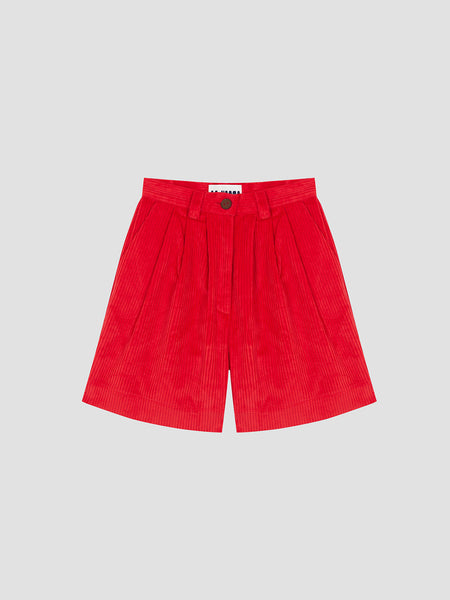 Corduroy Bermuda Red – La Veste