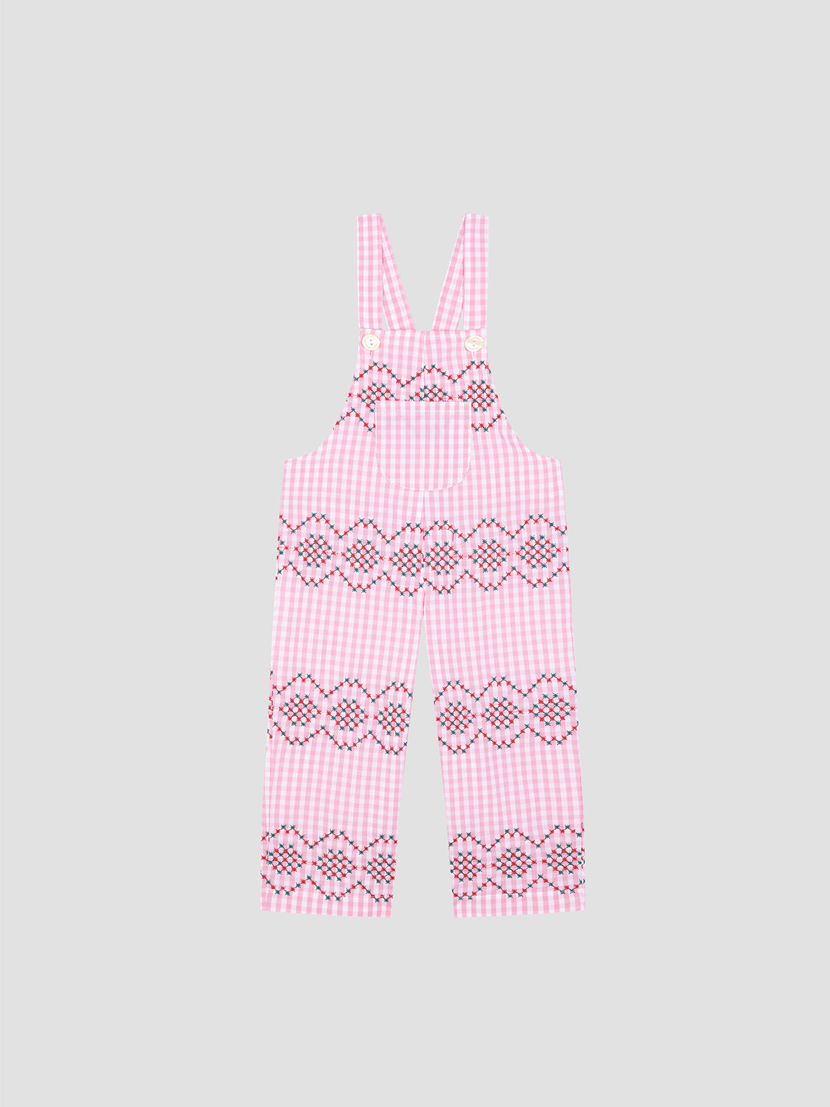Mini Jumpsuit Punto de Cruz Pink