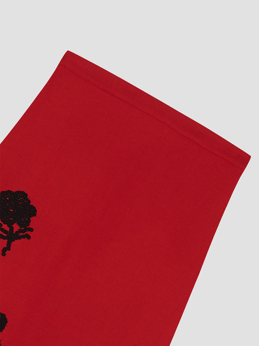 Floral Skirt Red