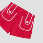 Carambola Towel Shorts Red