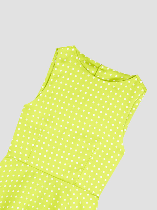 Sorbetto Mini Dress Silk Lime