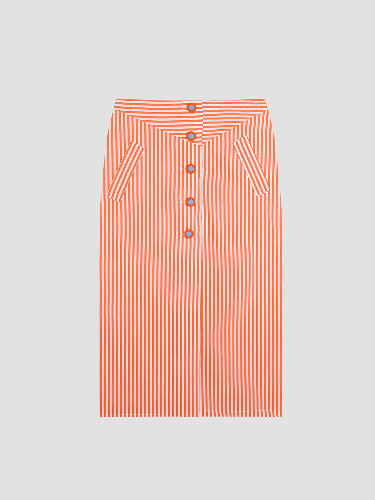 Mikado Long Skirt Orange