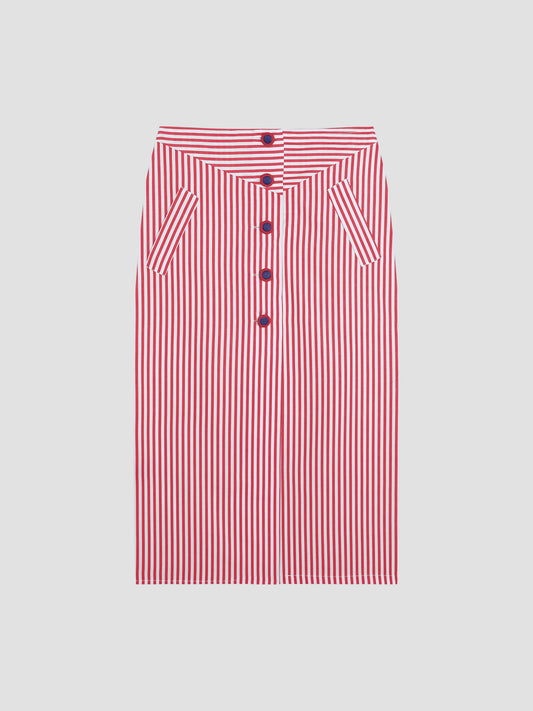Mikado Long Skirt Red