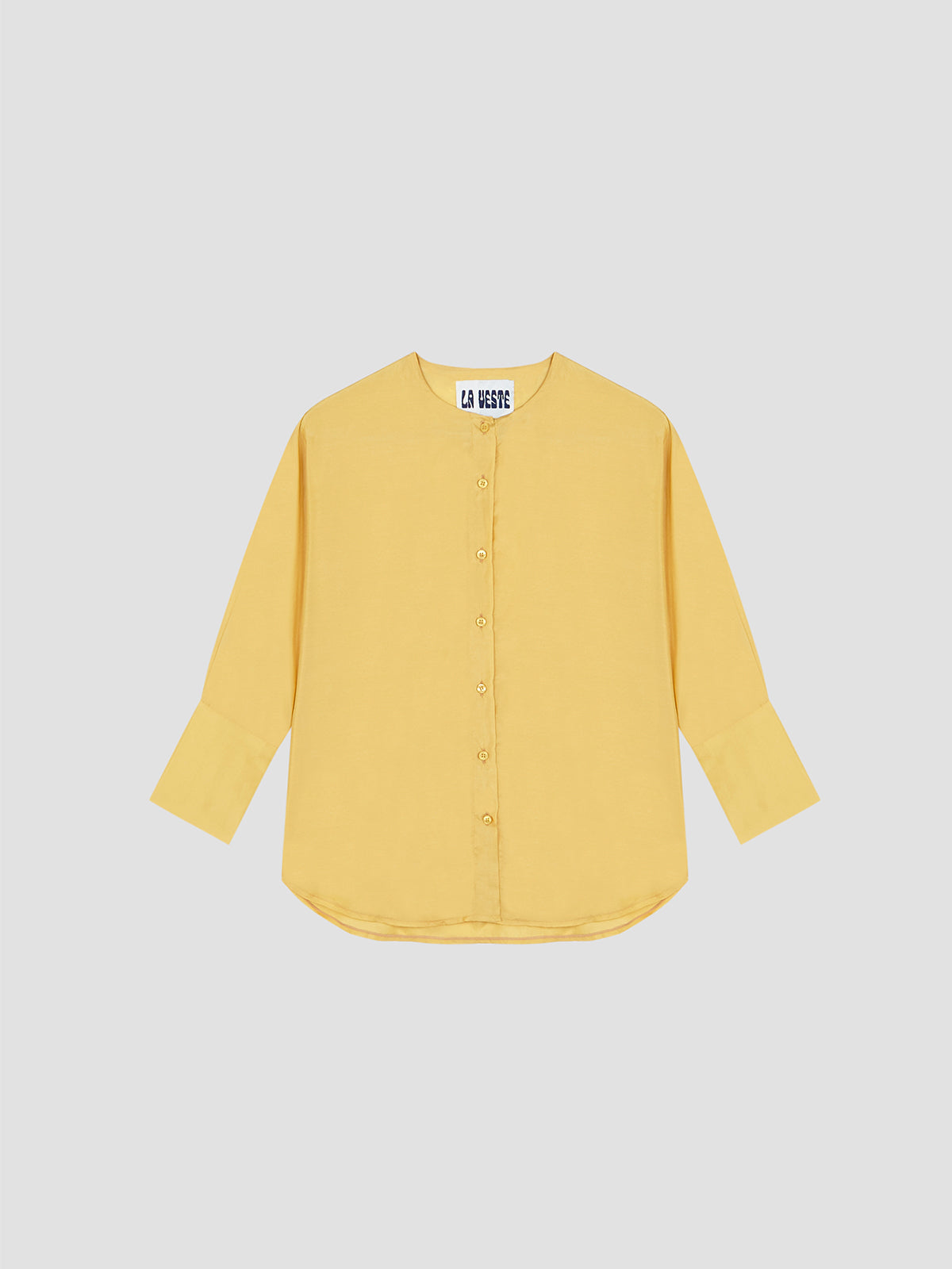 Holiday Silk Shirt Mustard