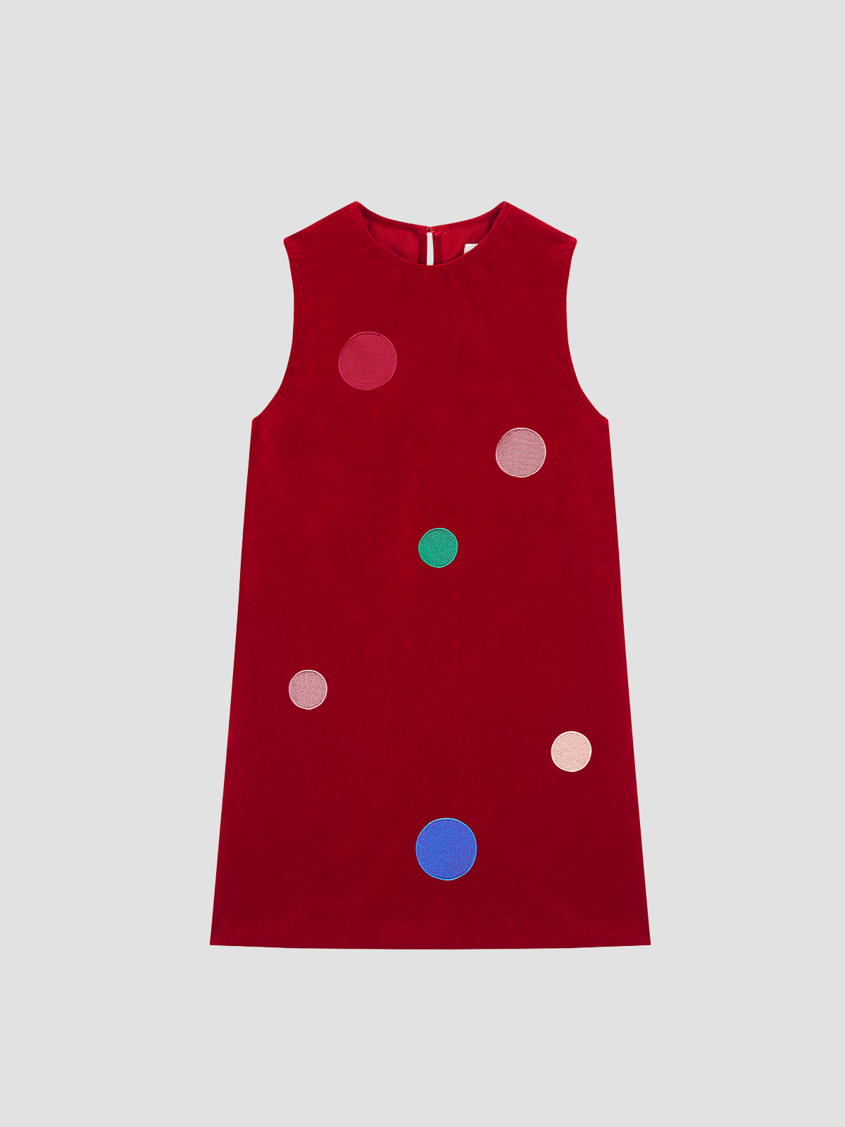 Morelino Velvet Dress Red