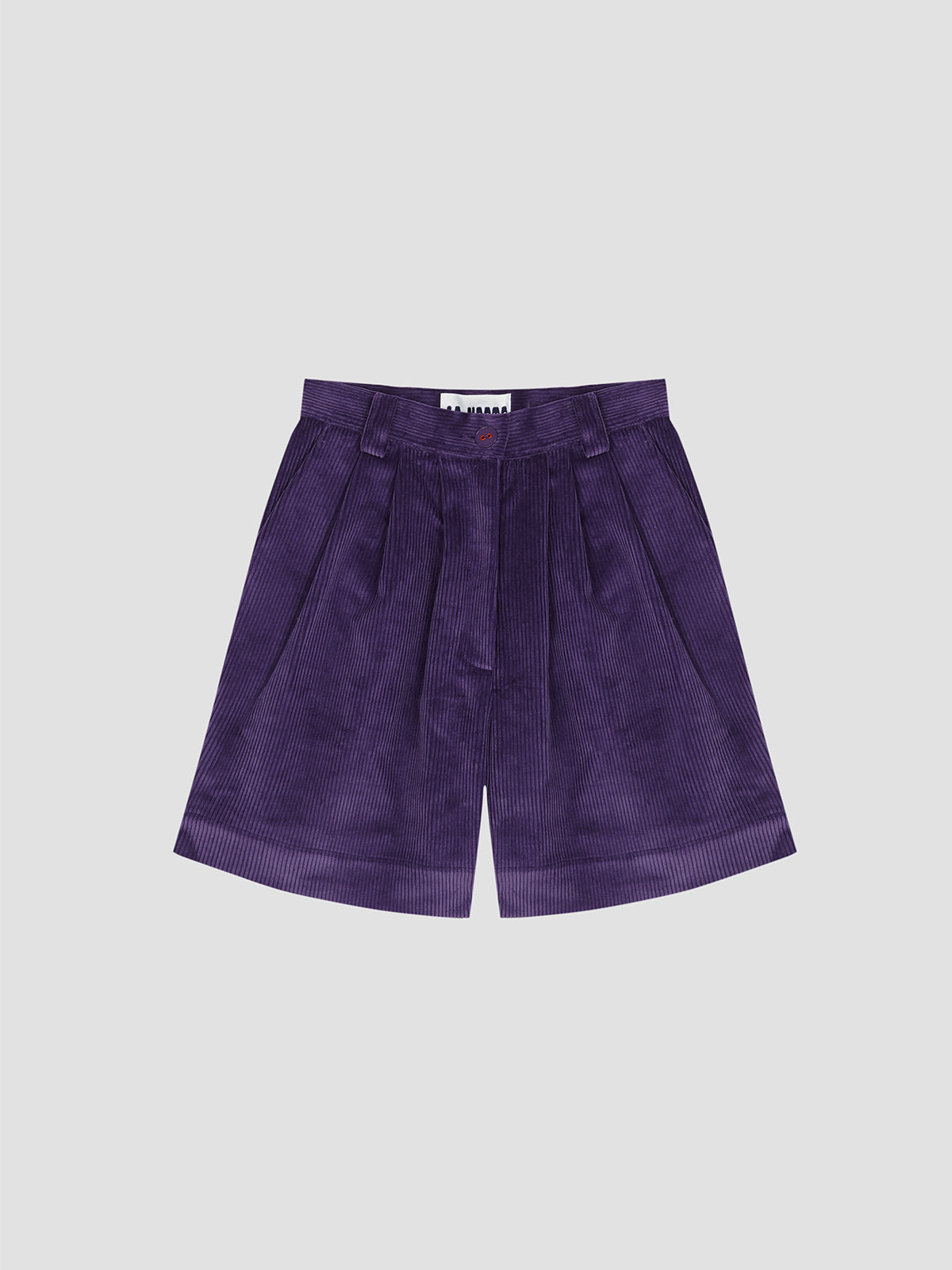 Corduroy Bermuda Purple