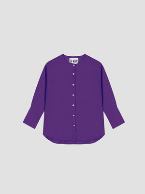 Holiday Silk Shirt Purple