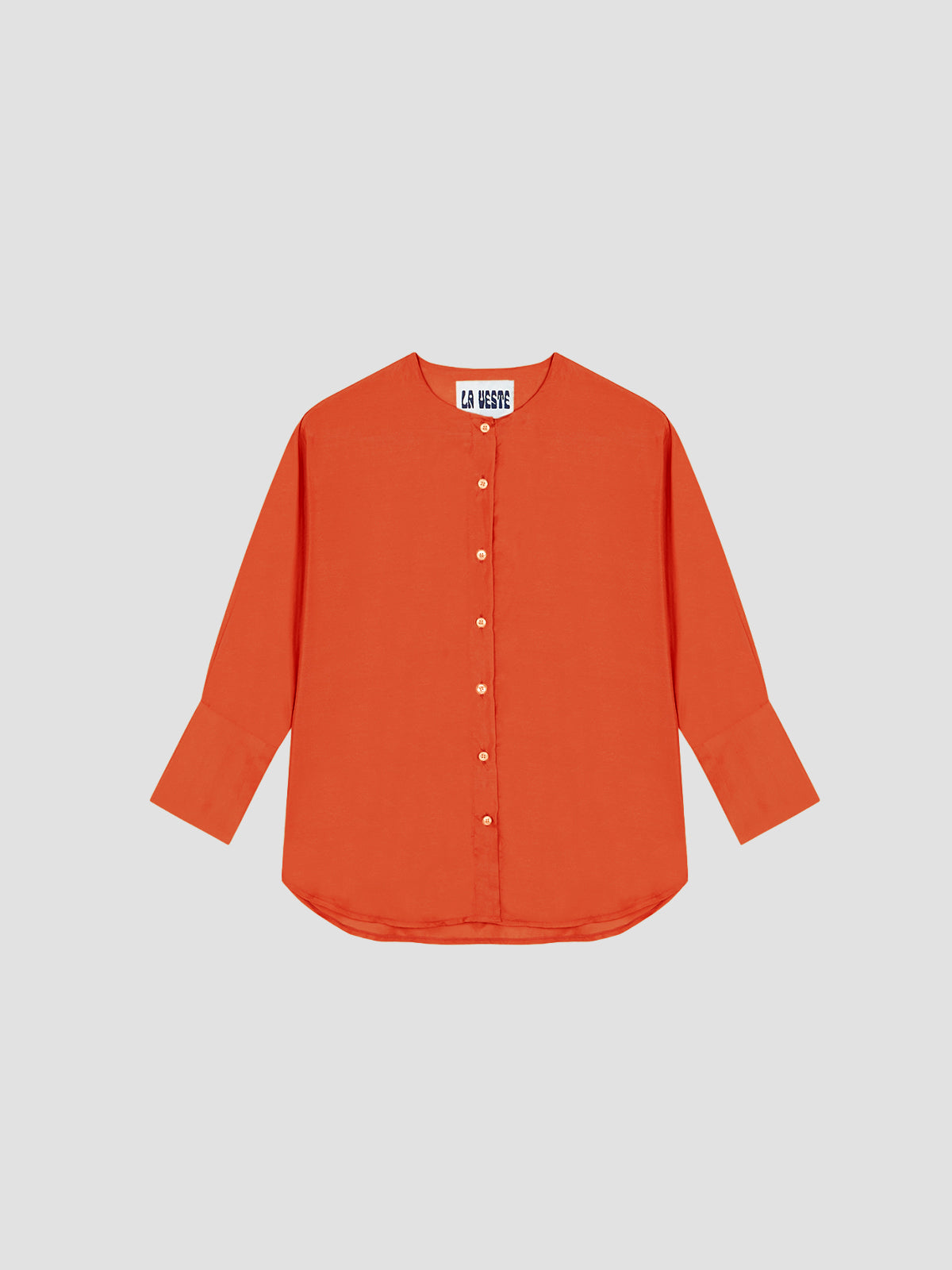 Holiday Silk Shirt Orange
