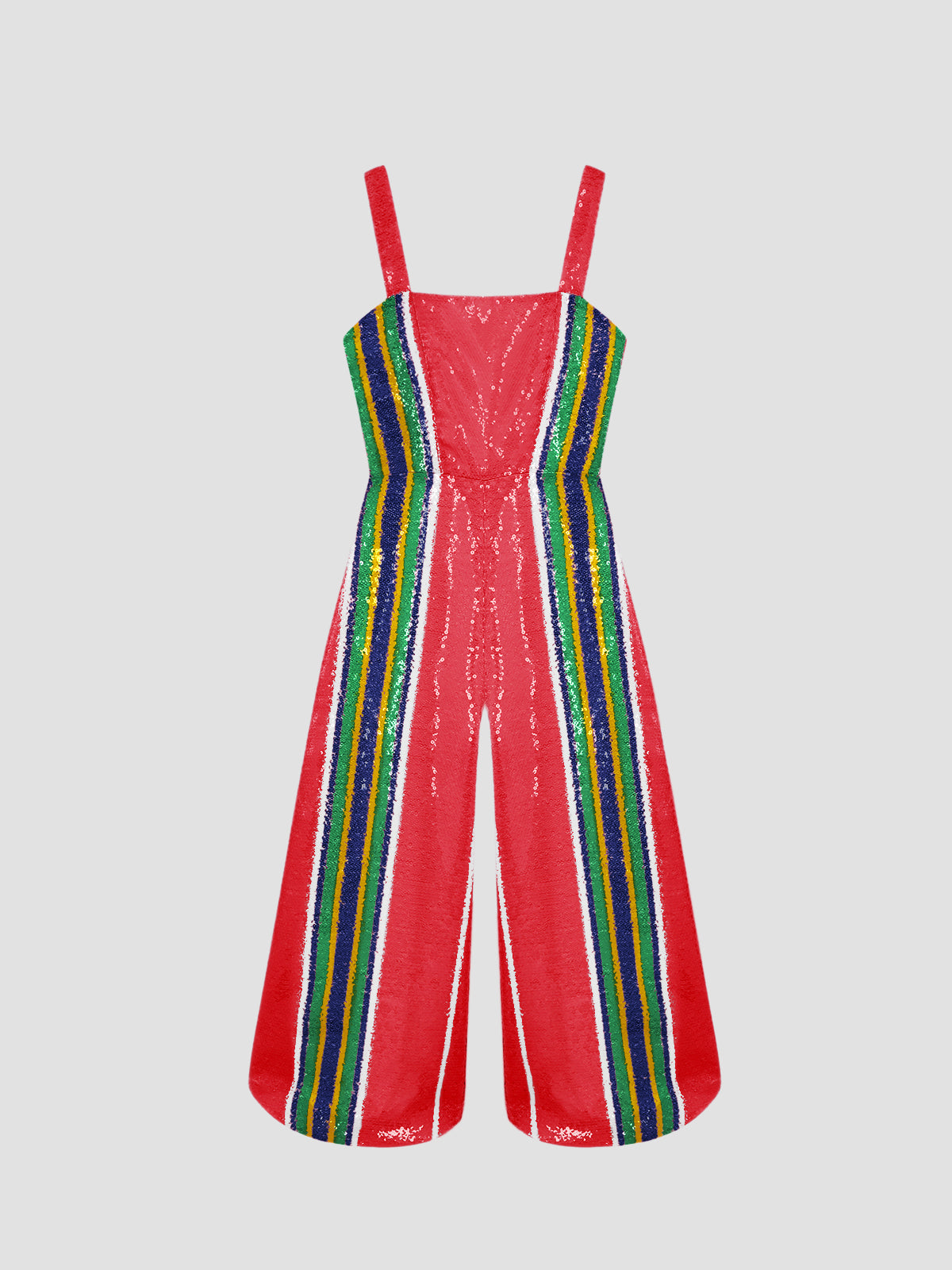 Pippi Sequin Jumpsuit Red