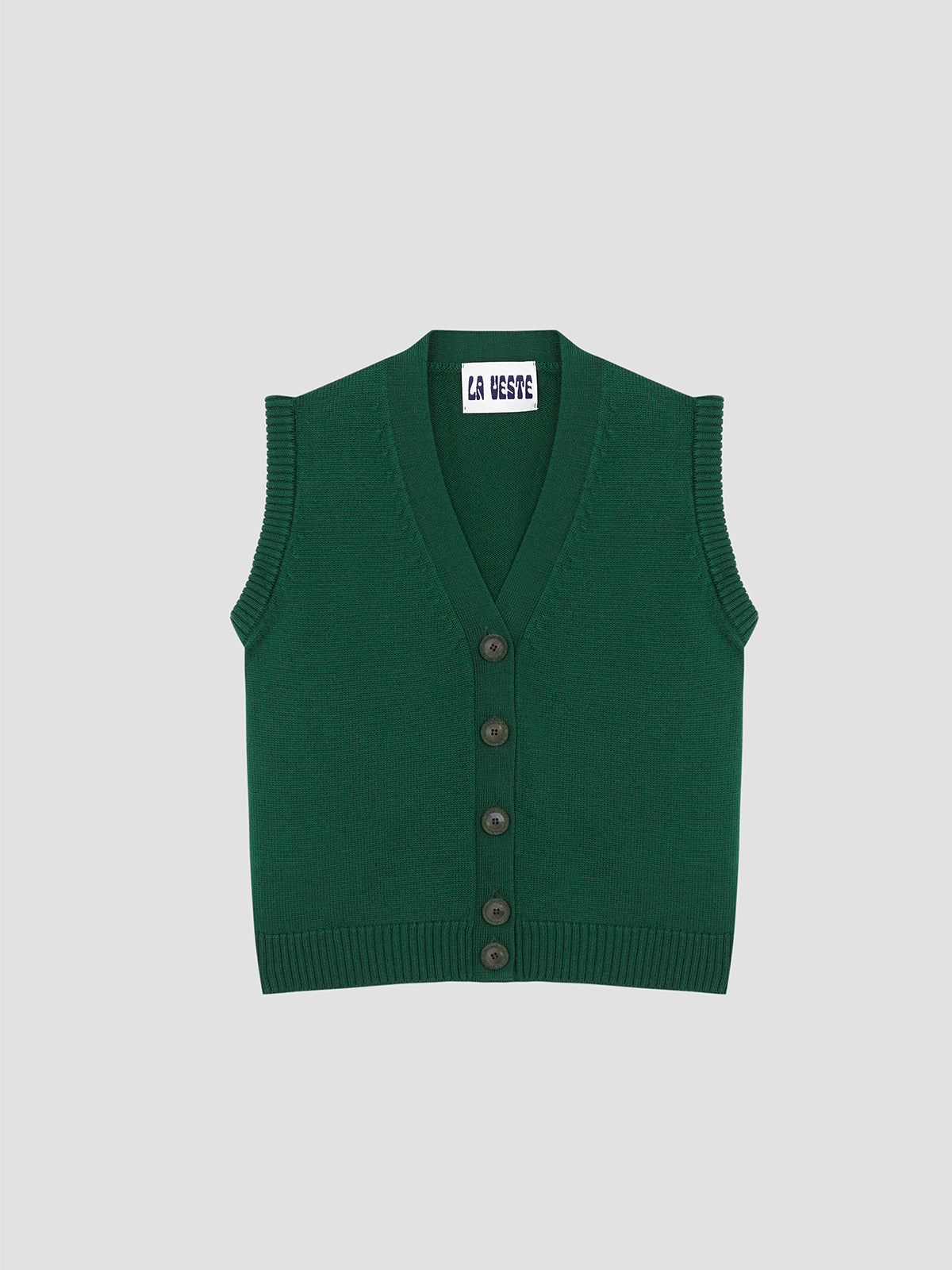 Arlequín Knit Vest Green